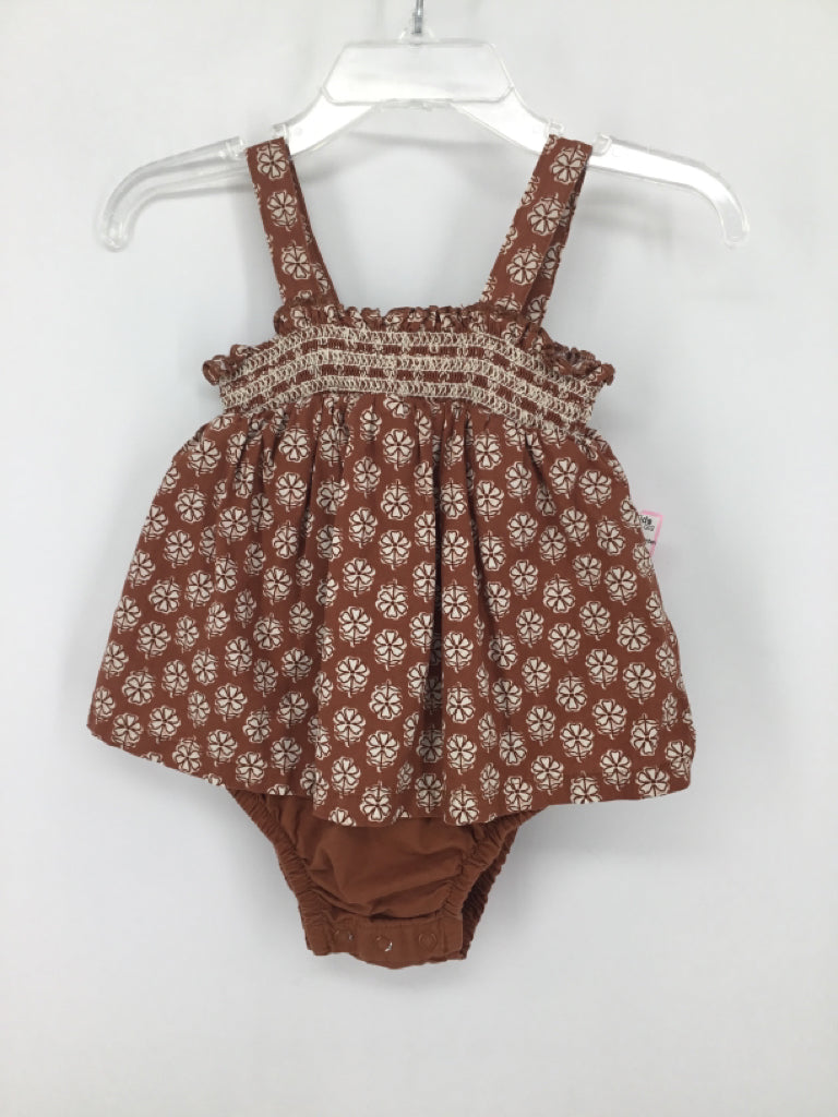 Just One You Made by Carters Child Size 6 Months Brown Outfit - girls