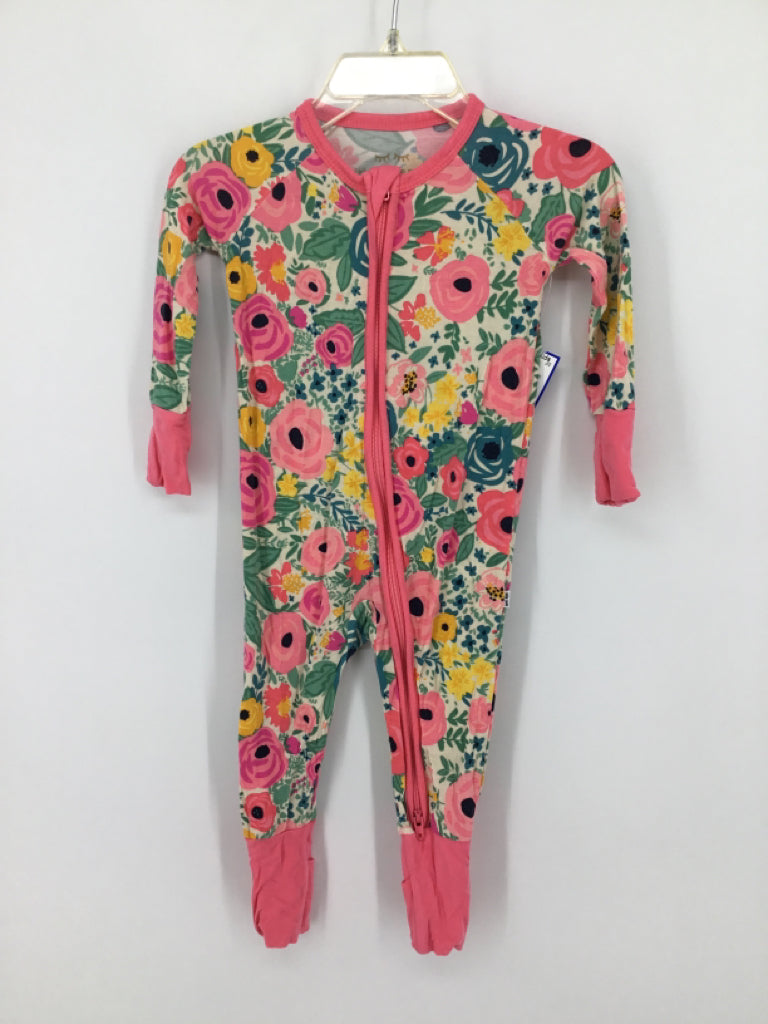 Little Sleepies Child Size 3-6 Months Pink Pajamas - girls