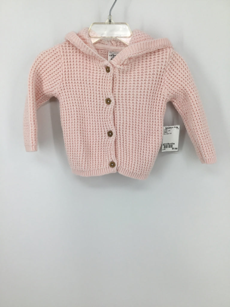Carter's Child Size 6 Months Pink Sweater - girls