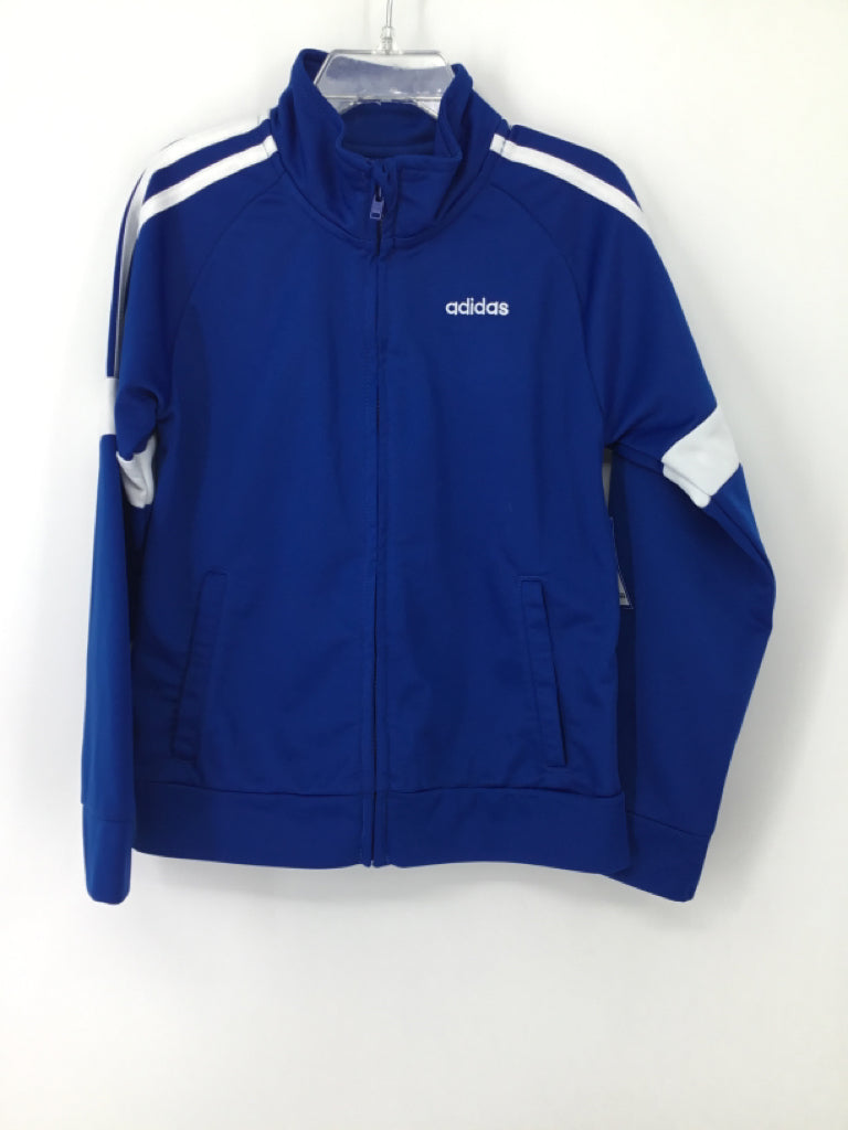 Adidas Child Size 6 Blue Solid Jacket - boys