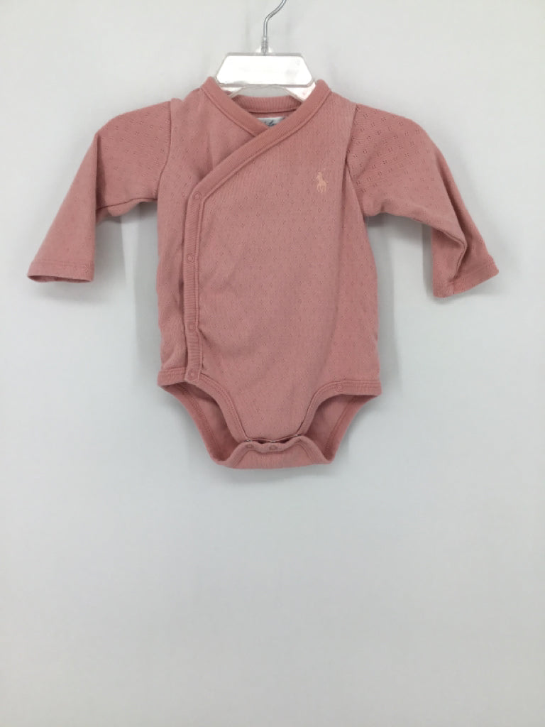 Ralph Lauren Child Size 3 Months Pink Onesie