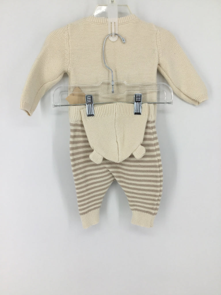 Just One You Made by Carters Child Size 3 Months Cream Solid Outfit - boys