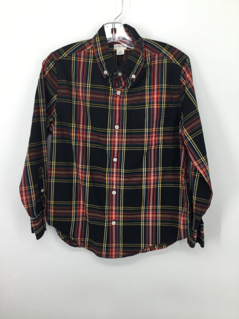 Crewcuts Child Size 10 Multi-Color Plaid Shirt - boys