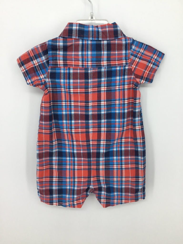 Carter's Child Size 9 Months Multi-Color Plaid Outfit - boys