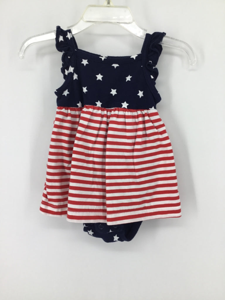 Carter's Child Size 3 Months Navy Stars & Stripes Outfit
