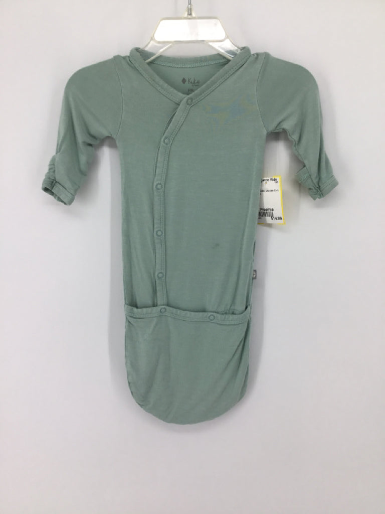 Kyte Child Size Preemie Green Sleepers