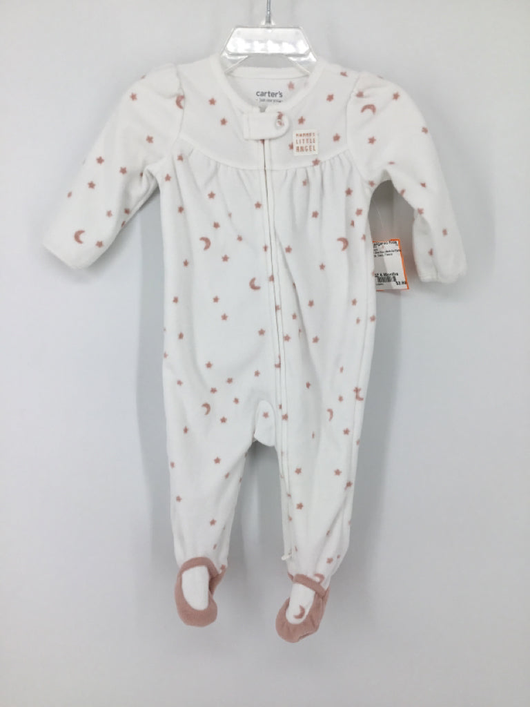 Just One You Made by Carters Child Size 6 Months White Sleepers