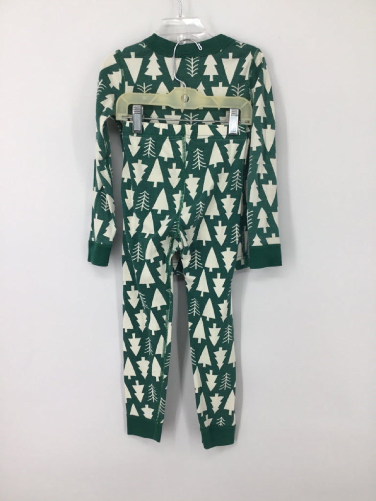 Hanna Andersson Child Size 5 Green Christmas Pajamas