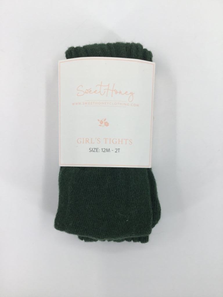 Sweet Honey Child Size 12-24 Months Green Tights - girls