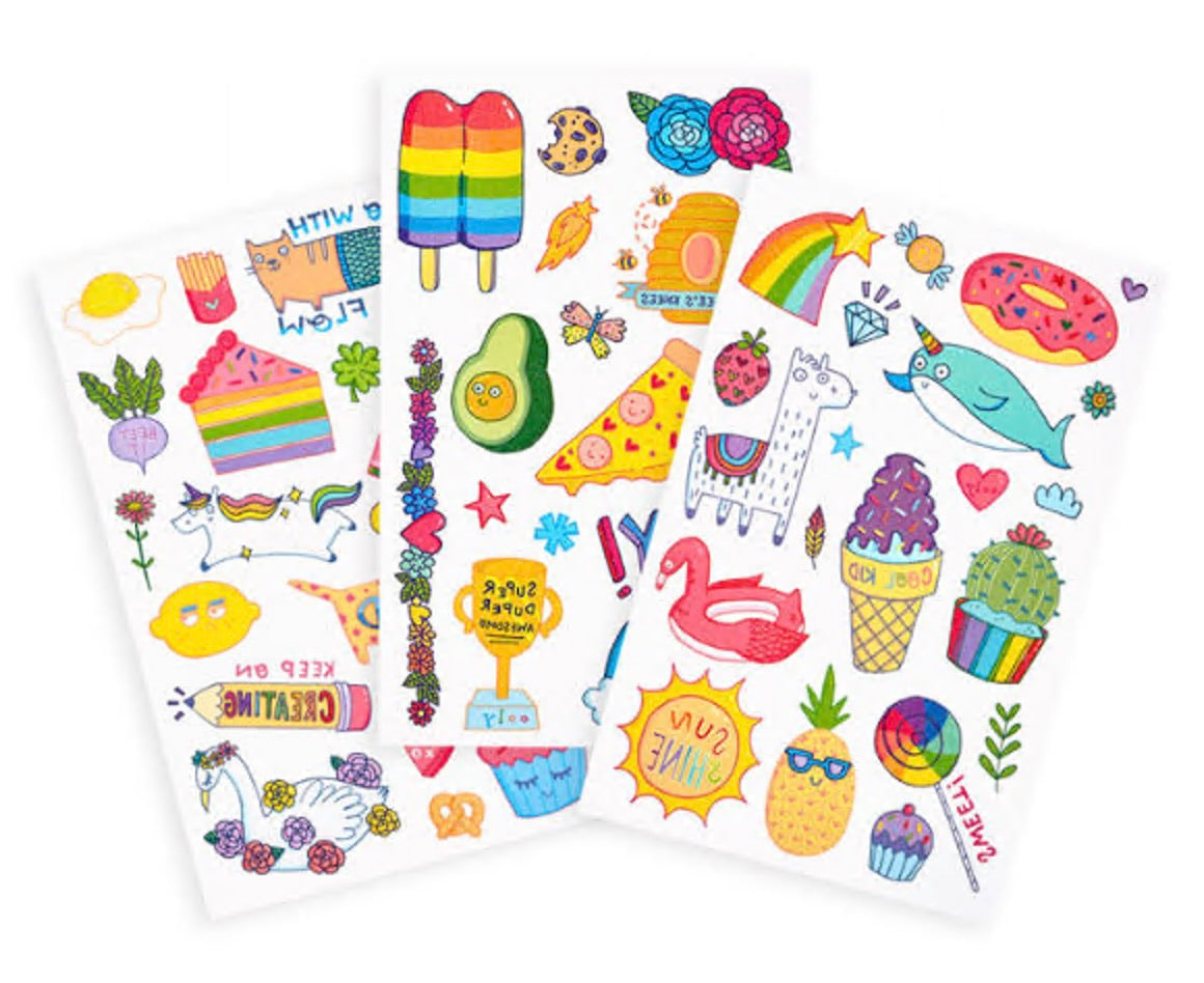 Ooly - Cute Doodle World Tattoo Palooza Temporary Tattoos