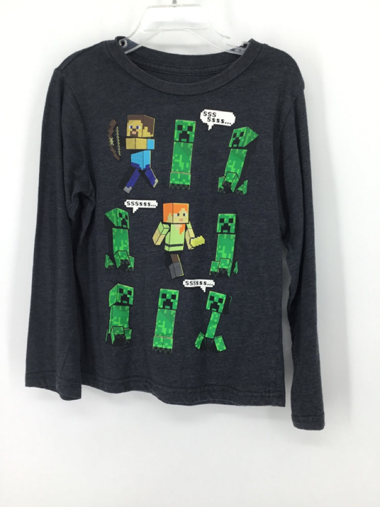 Mojang Child Size 4 Gray Character T-shirt - boys