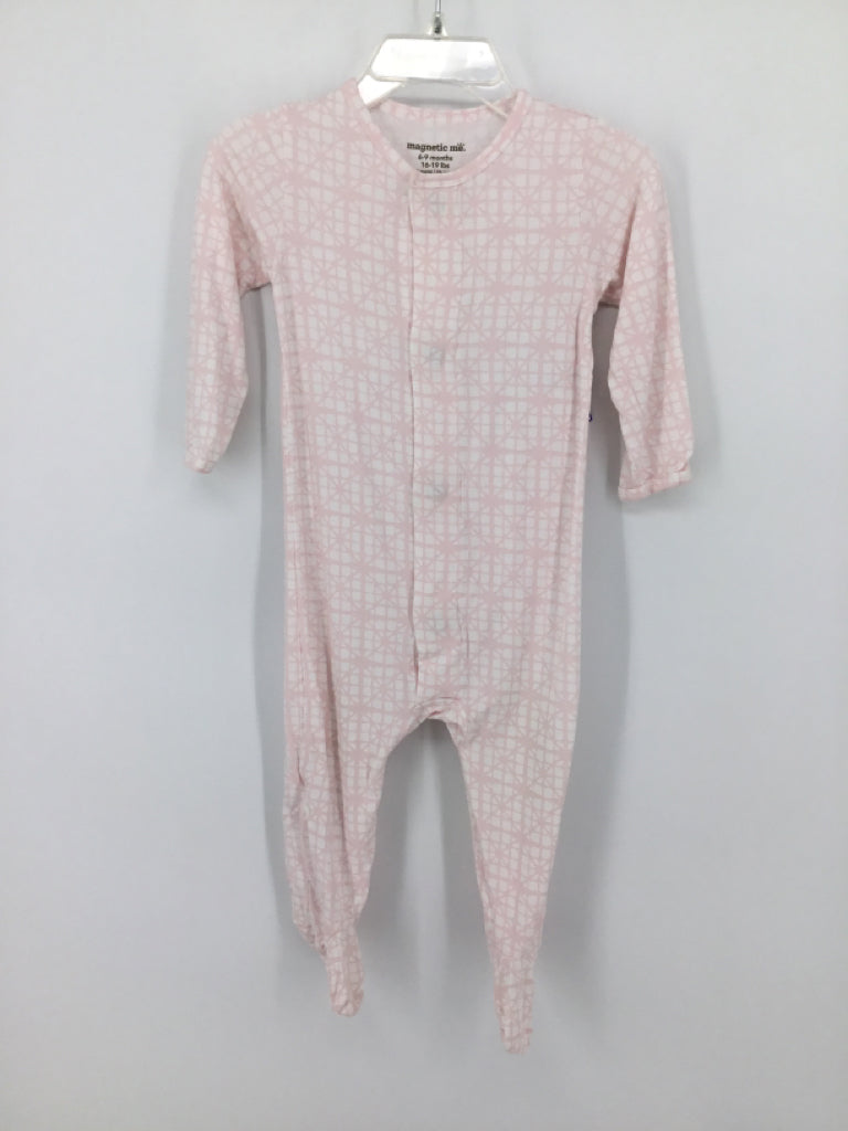 Magnetic Me Child Size 6-9 Months Pink Sleepers