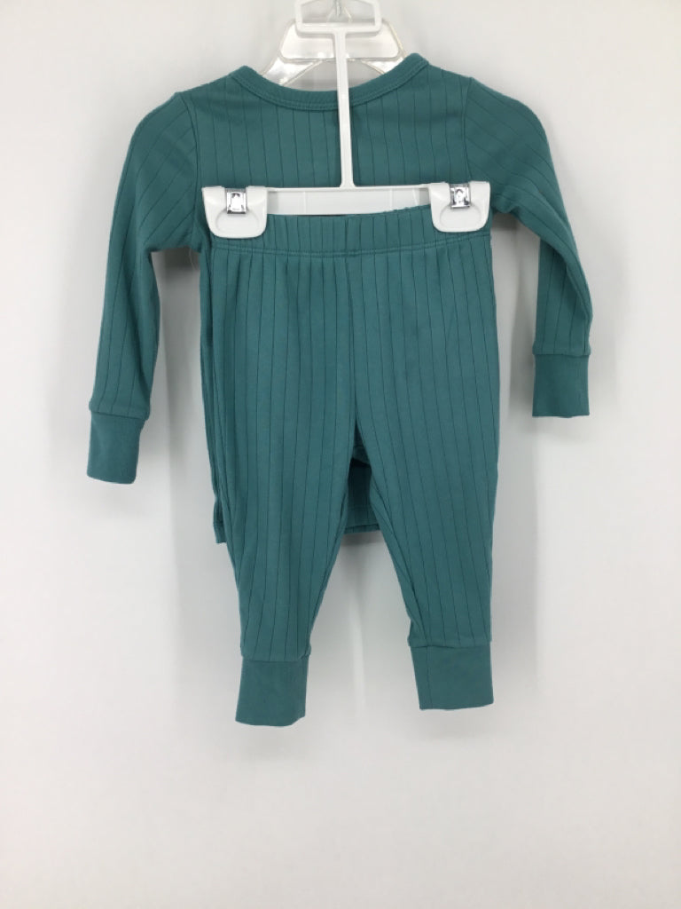 cloud island Child Size 12 Months Teal Solid Pajamas - boys