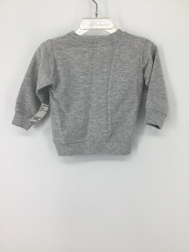 Pink Rabbit Child Size 3-6 Months Gray screen printed Shirt - boys