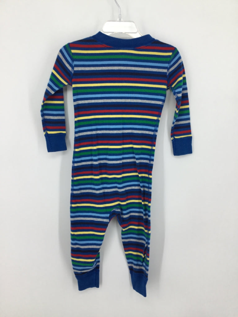 Hanna Andersson Child Size 18-24 Months Blue Stripe Pajamas - boys