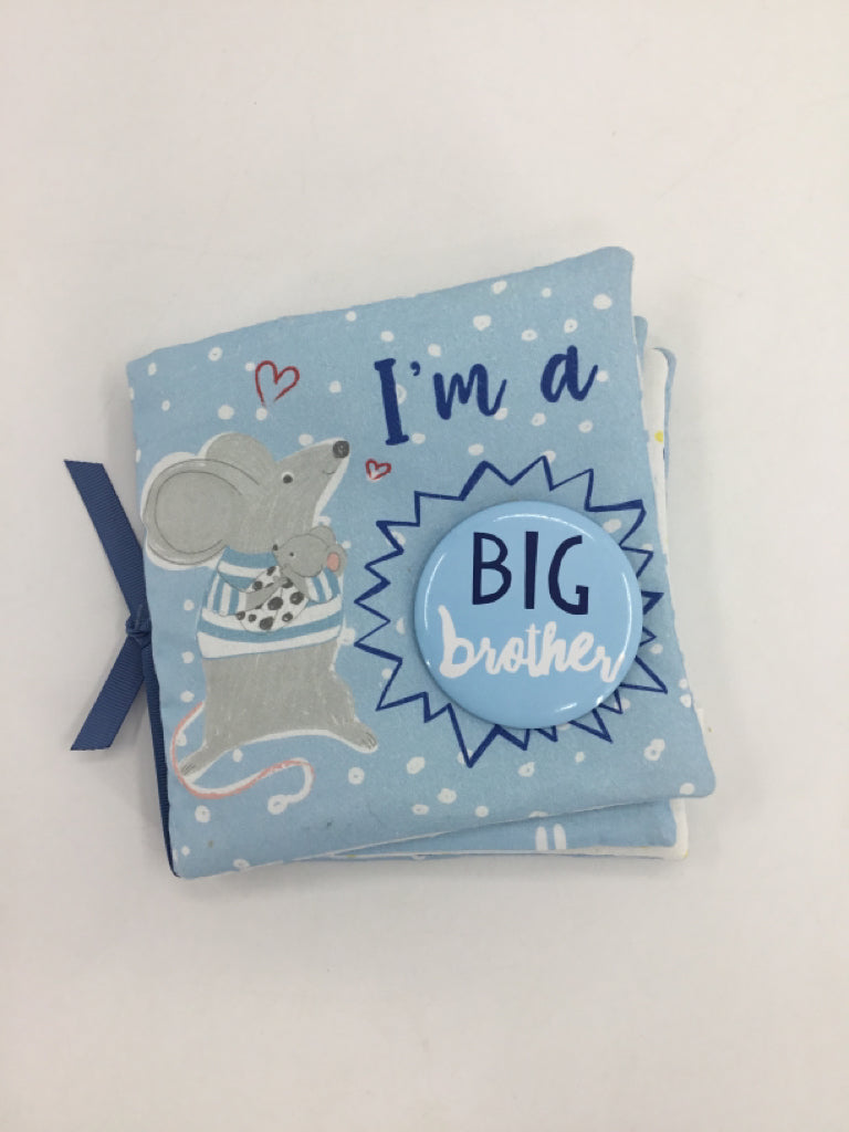 Mudpie I am a Big Brother Crinkle Book with Removable Pin