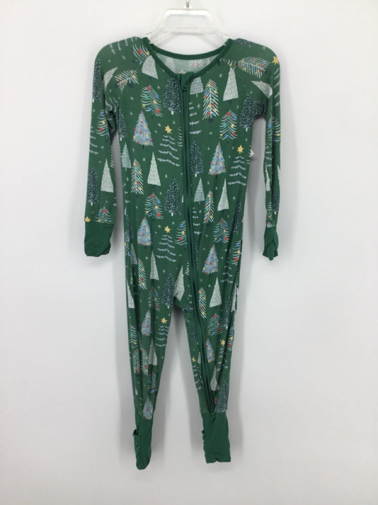 Little Sleepies Child Size 18-24 Months Green Christmas Pajamas