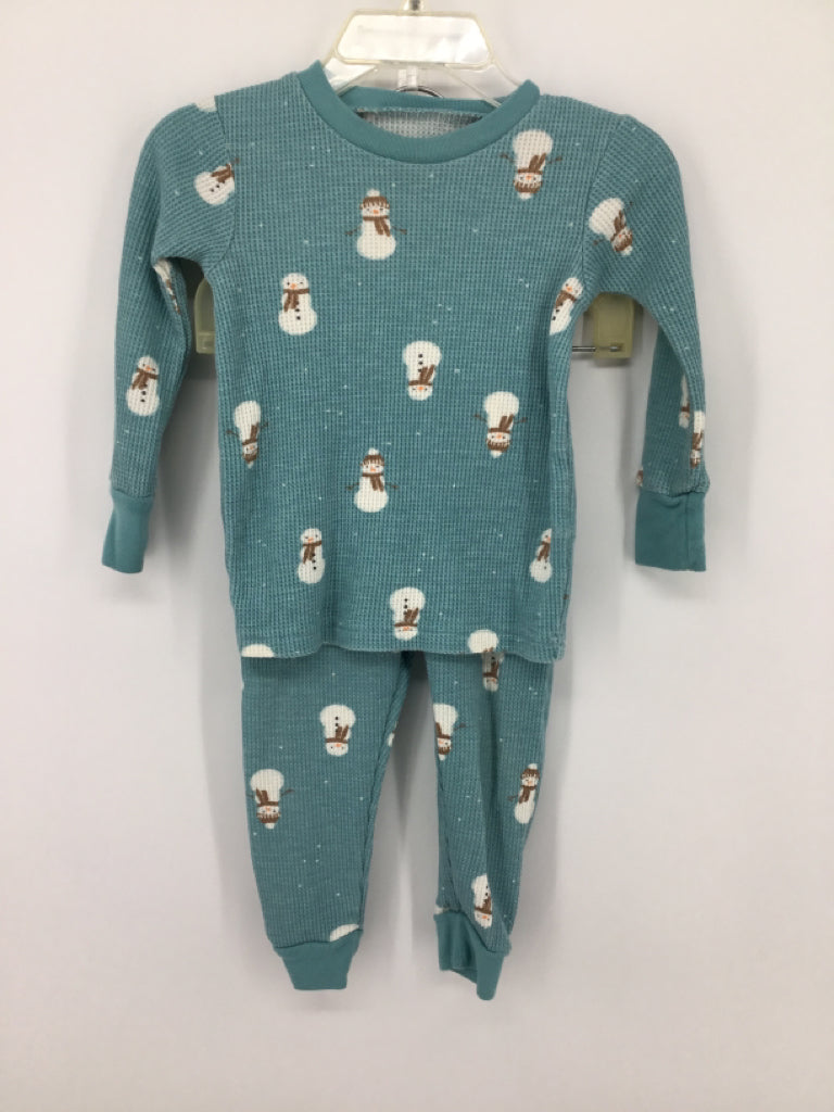 Just One You Made by Carters Child Size 12 Months Blue Print Pajamas - boys