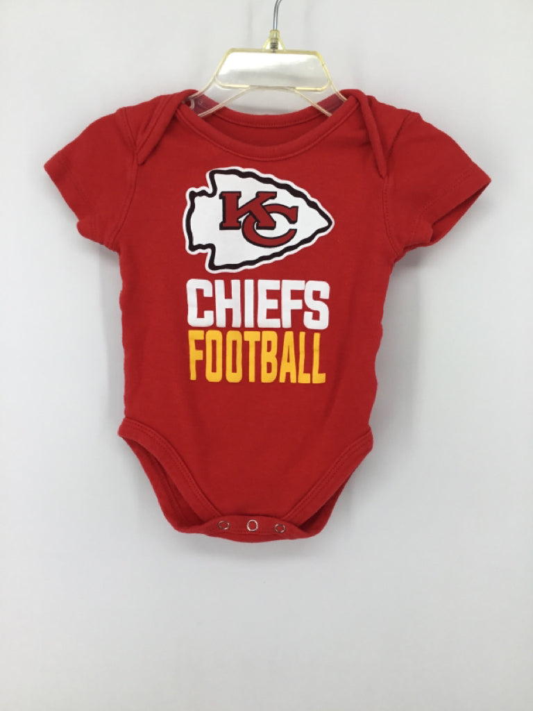 NFL Child Size 3-6 Months Red Onesie