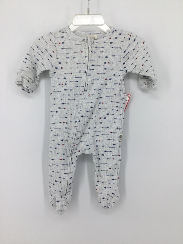 Rabbit + Bear Child Size 0-3 Months Gray Sleepers