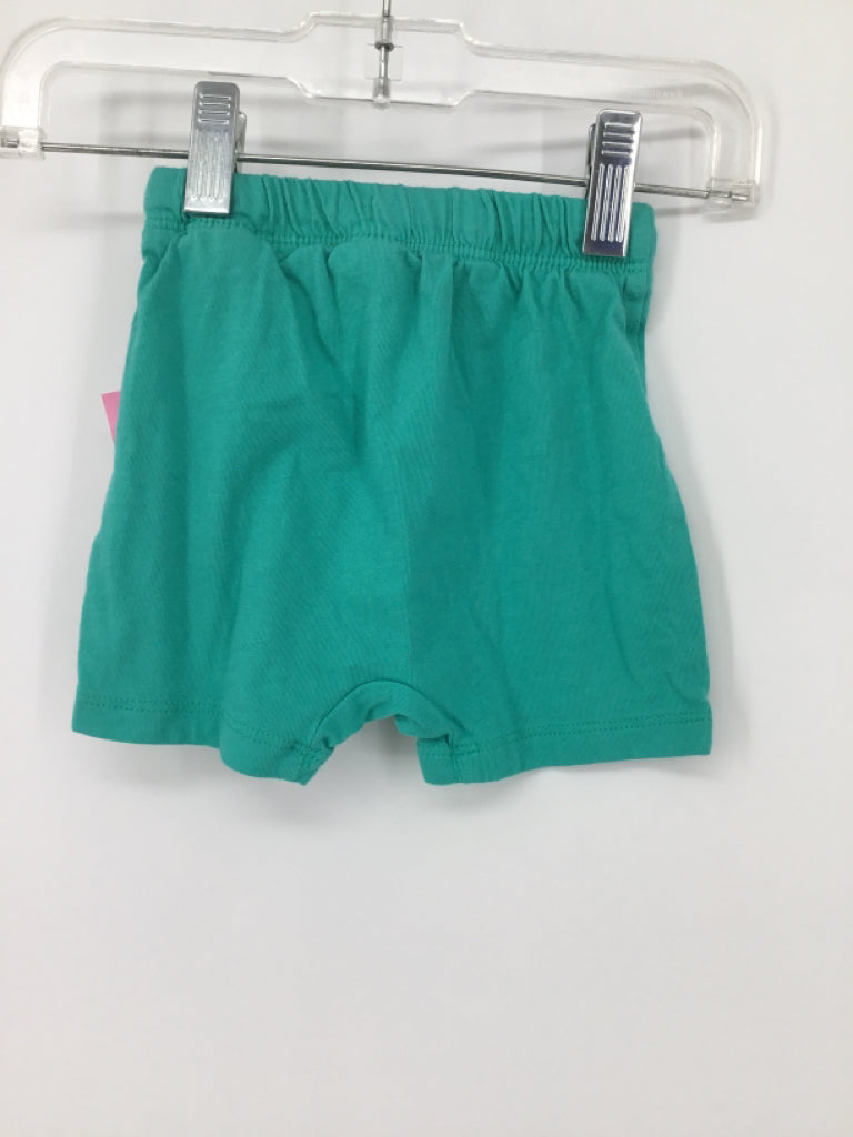 H & M Child Size 6 Months Green Solid Shorts - boys