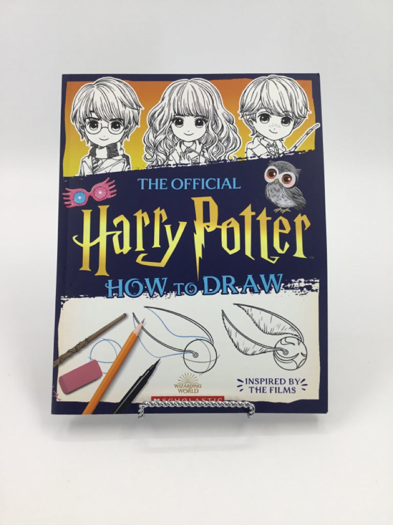 Scholastic The Official Harry Potter How to Draw Paper Back Book
