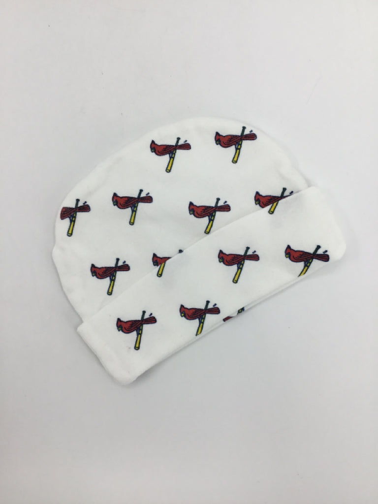 brandless Child Size 0-3 Months White Cardinals Hats - boys