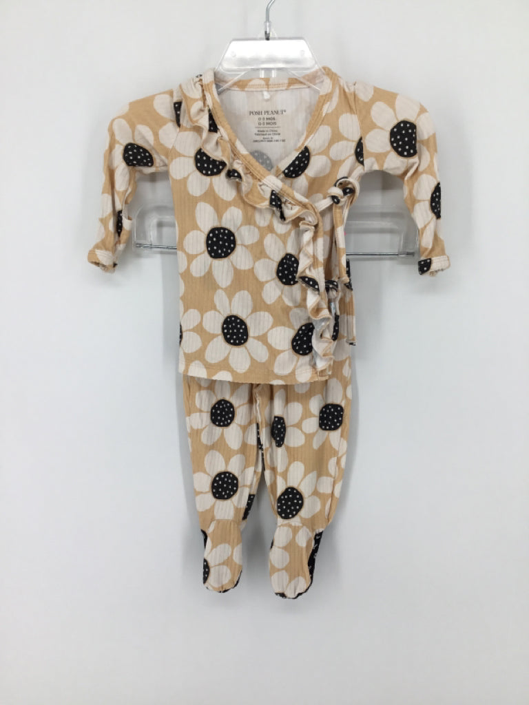 Posh Peanut Child Size 0-3 Months Tan Outfit - girls