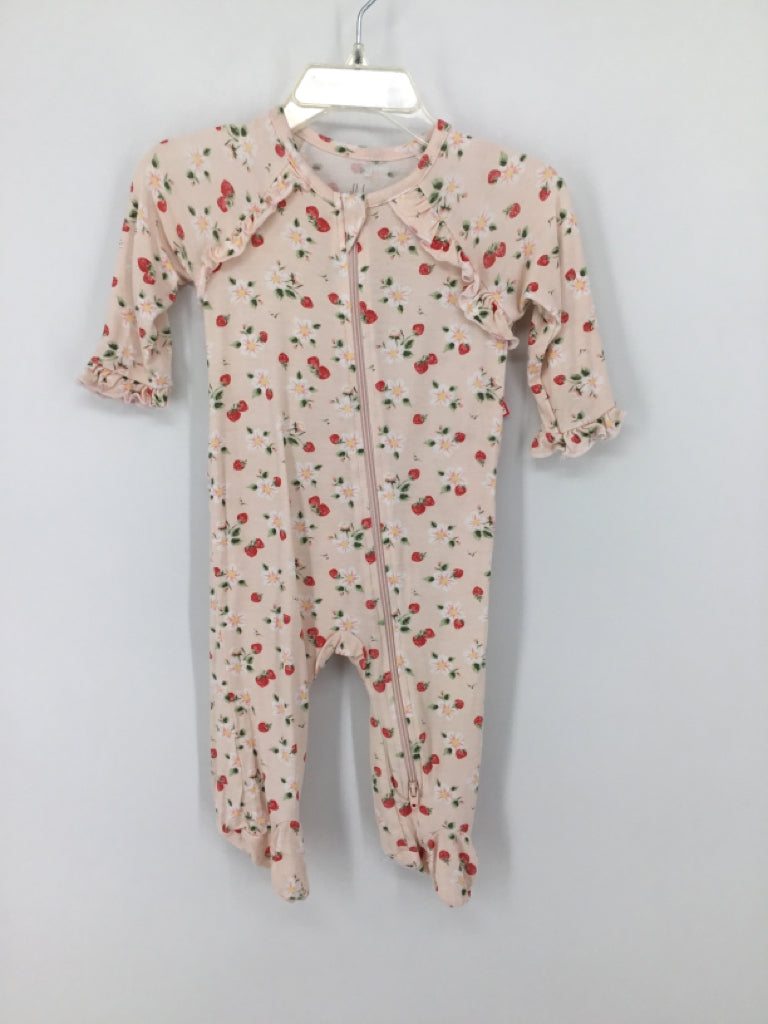 Milkberry Child Size 0-3 Months Pink Sleepers