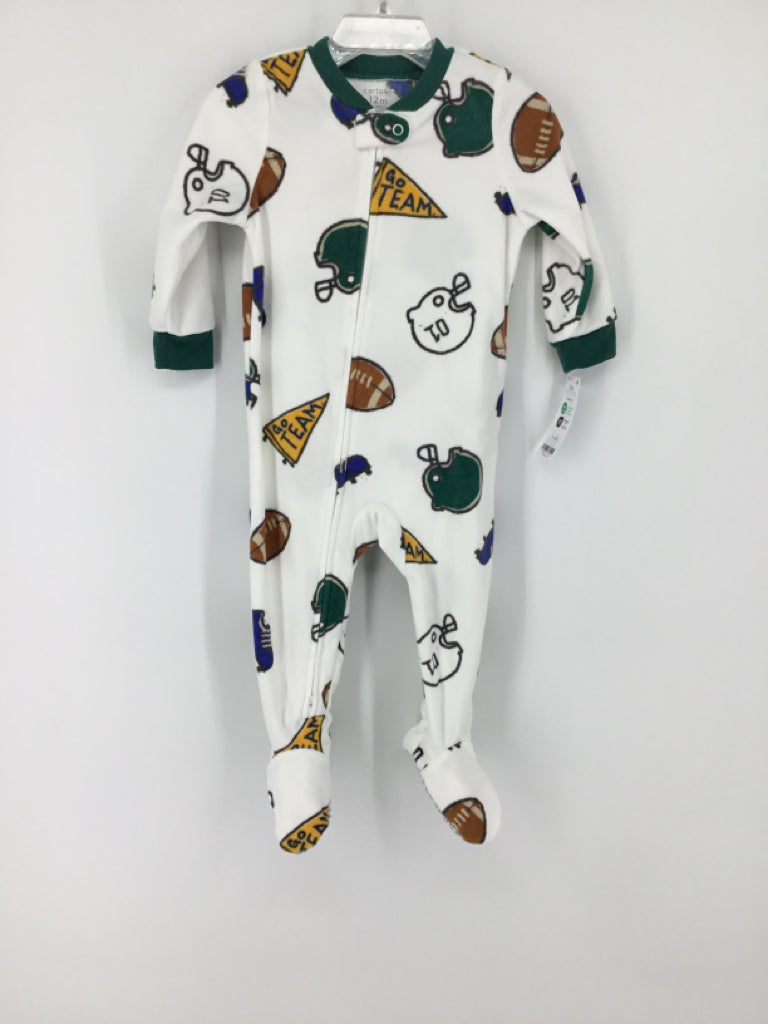 Carter's Child Size 12 Months Green Sleepers