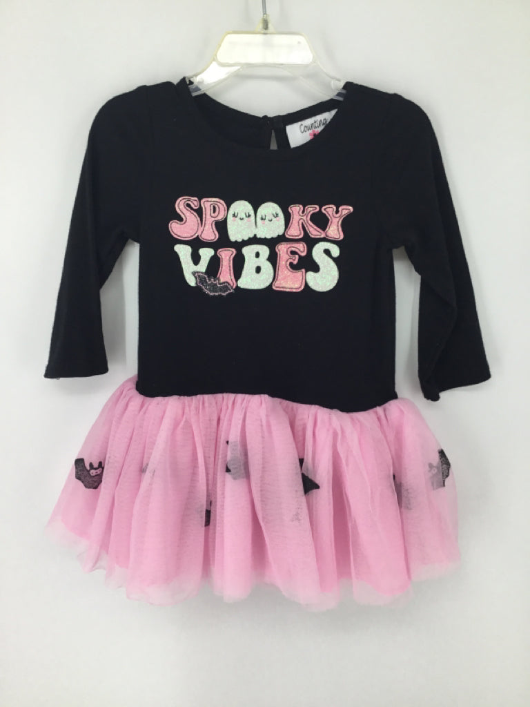 Counting Dasies Child Size 2 Black Halloween Dress