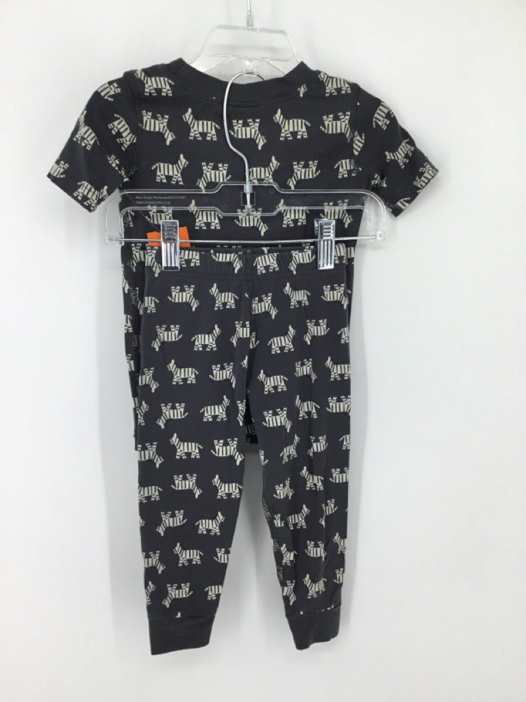 Hanna Andersson Child Size 2 Gray Print Pajamas - boys
