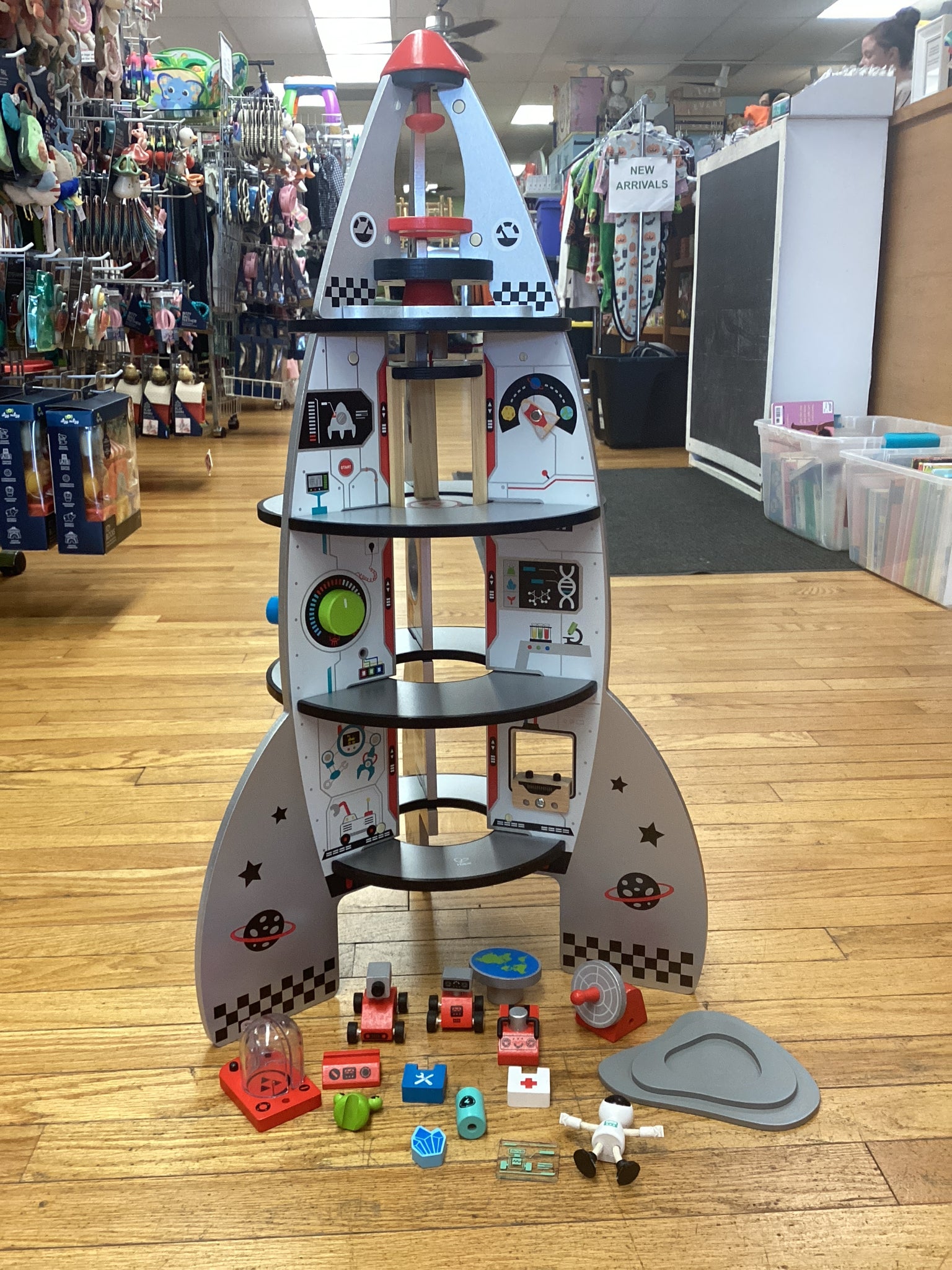 Hape Four-Stage Rocket Ship Playset