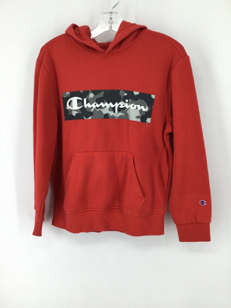 Champion Child Size 8 Red screen printed Sweatshirt - boys