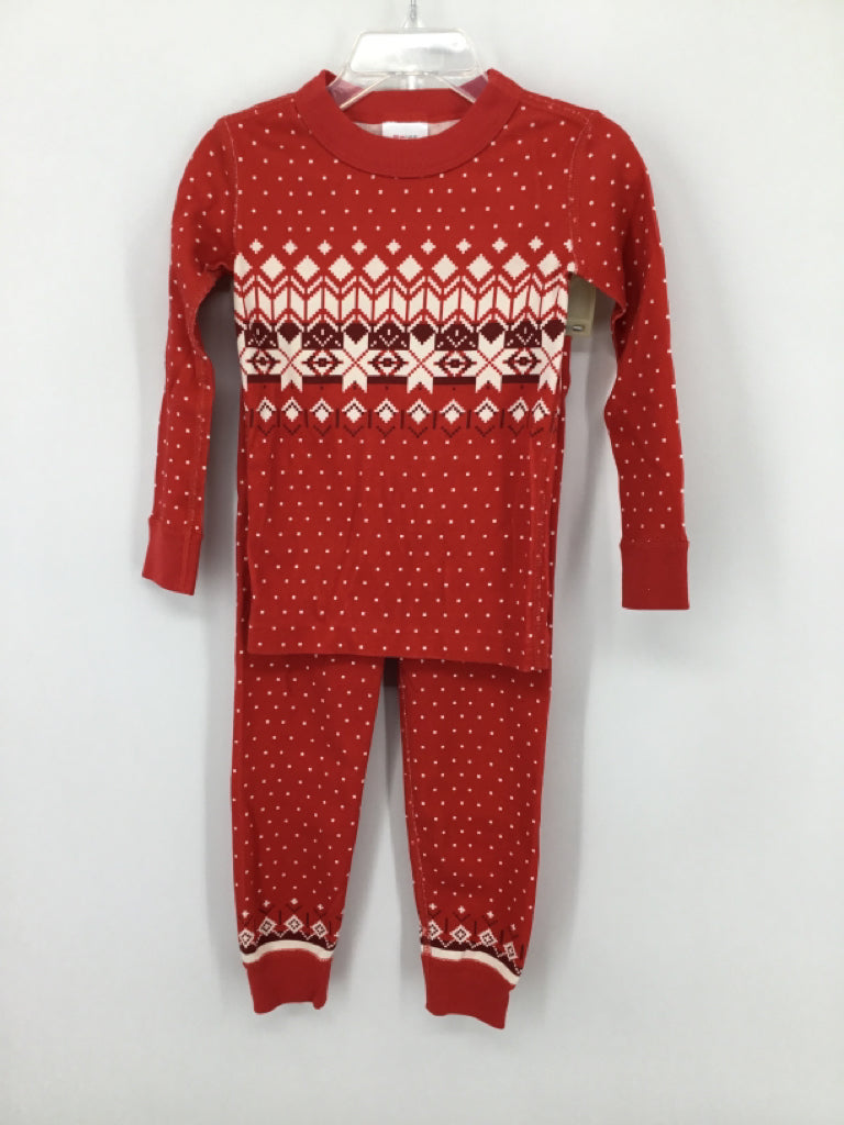 Hanna Andersson Child Size 3 Red Print Pajamas - boys