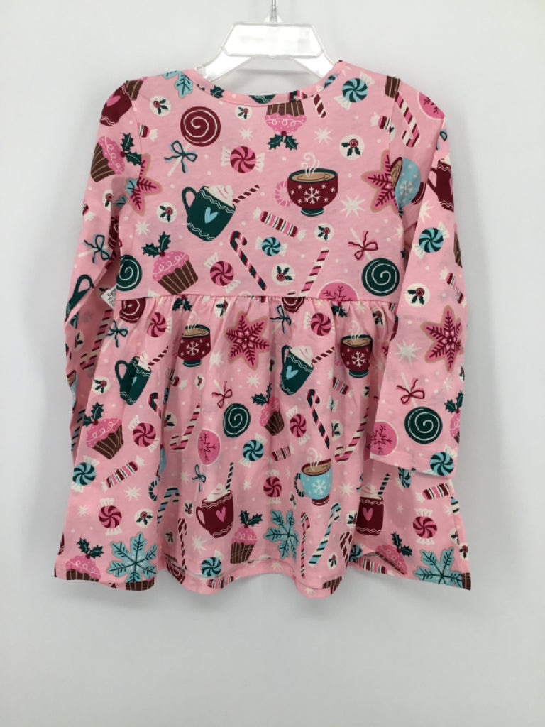 Childrens Place Child Size 3 Pink Christmas Dress