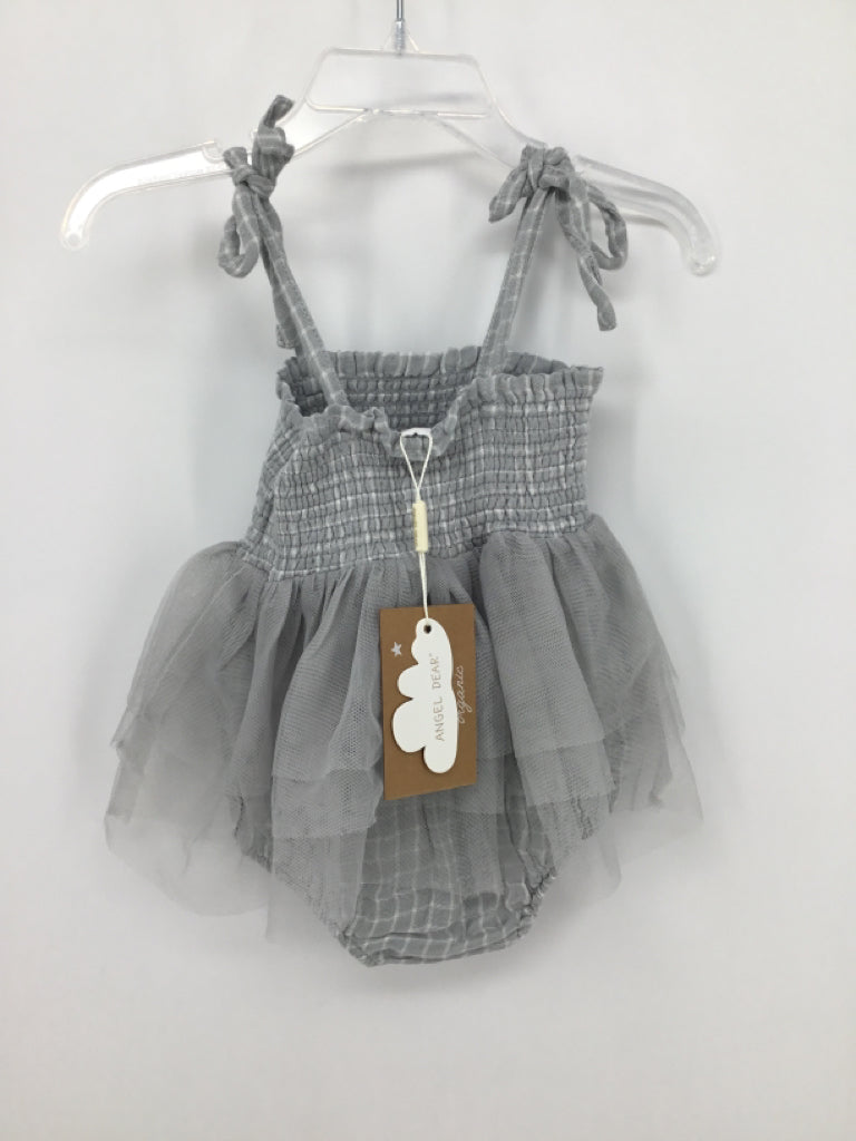 Angel Dear Child Size 6-12 Months Gray Outfit - girls