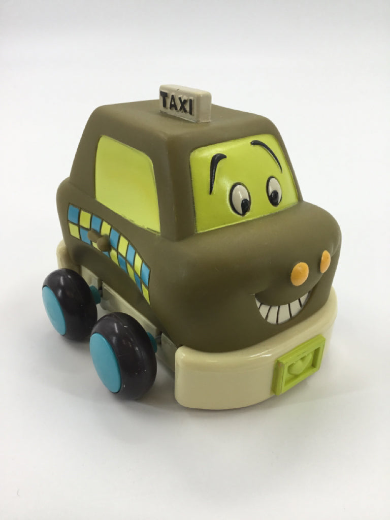 B Toys Pull-Back Toy Vehicle - Wheeee-ls! Taxi Car