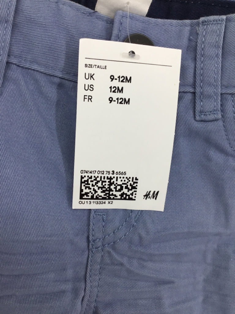 H & M Child Size 12 Months Blue Solid Pants - boys