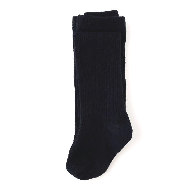 The Little Stocking Co - Cable Knit Tights - Black