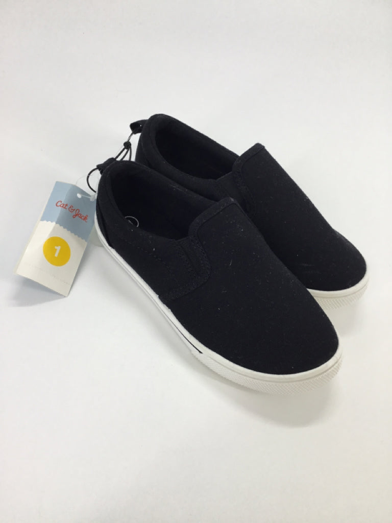 Cat & Jack Child Size 1 Youth Black Sneakers