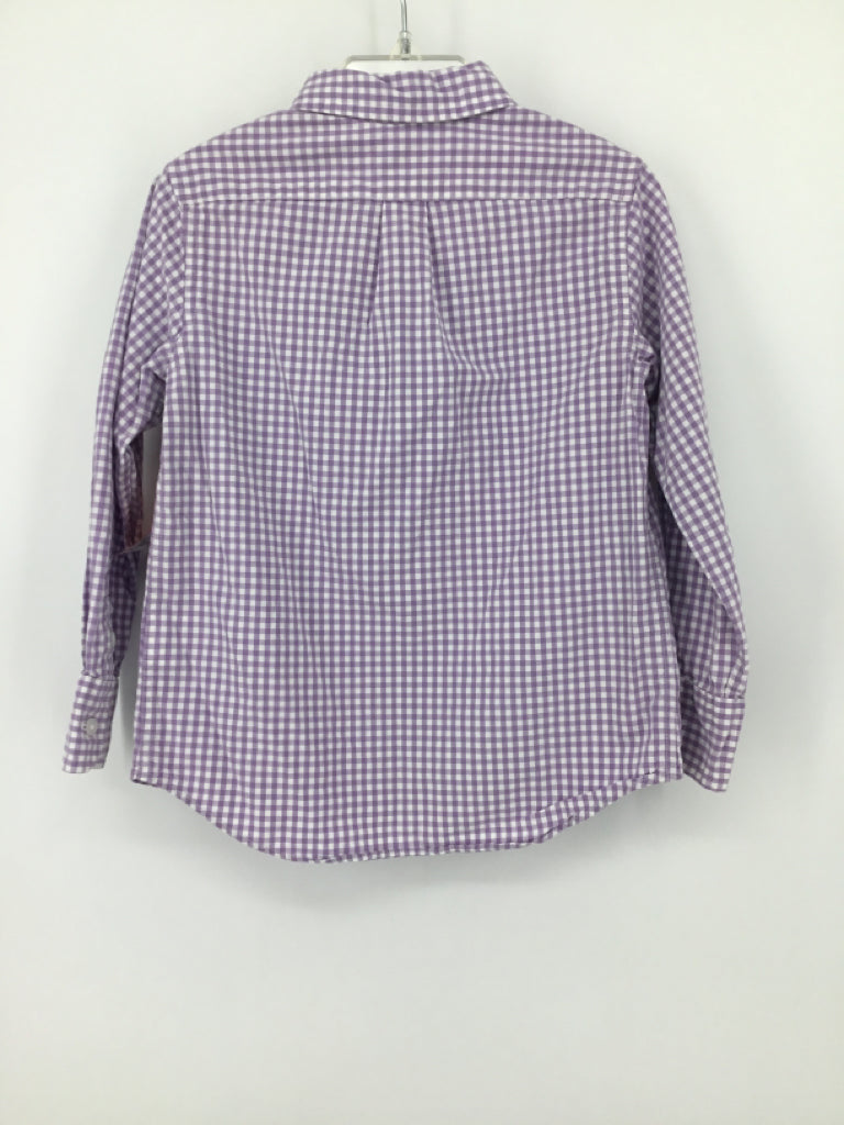 Crewcuts Child Size 3 Purple Gingham Shirt - boys