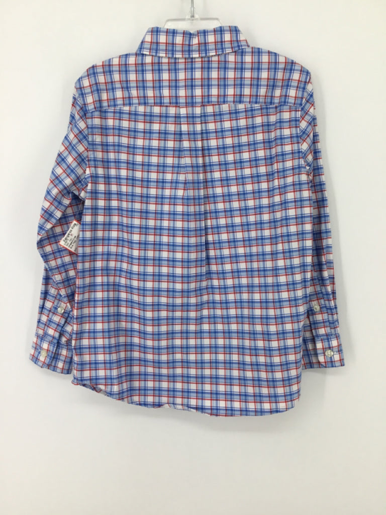 vineyard vines Child Size 5 Blue Plaid Shirt - boys
