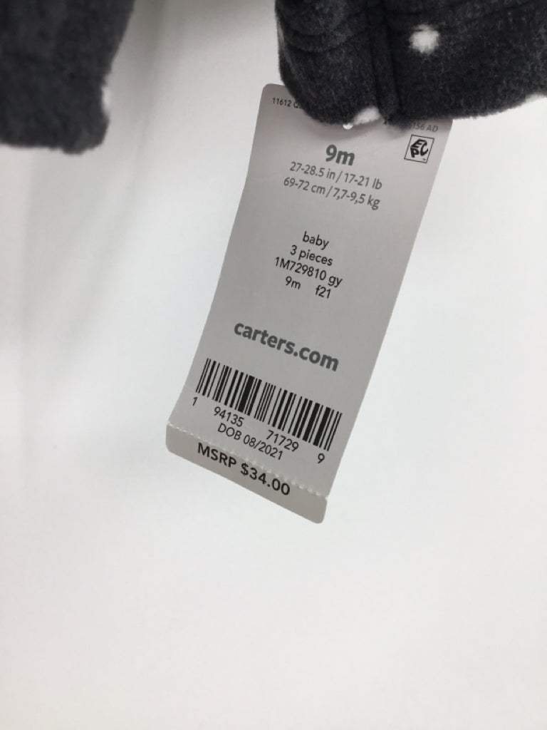 Carter's Child Size 9 Months Gray Outfit - girls