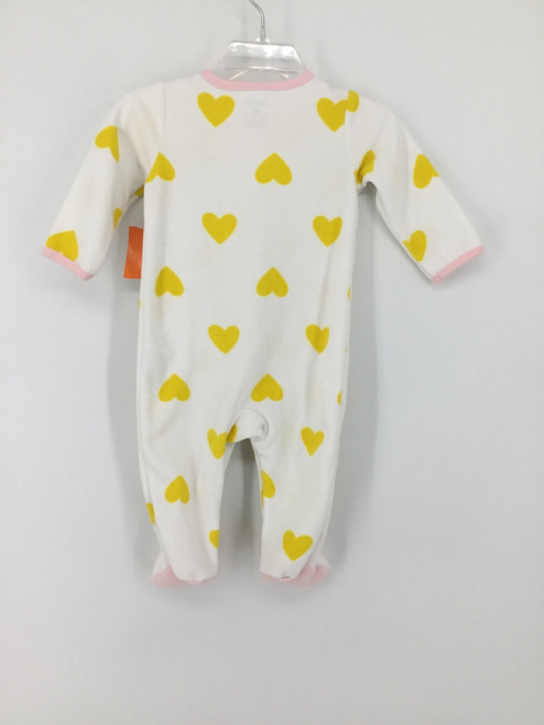 Carter's Child Size 6 Months White Sleepers