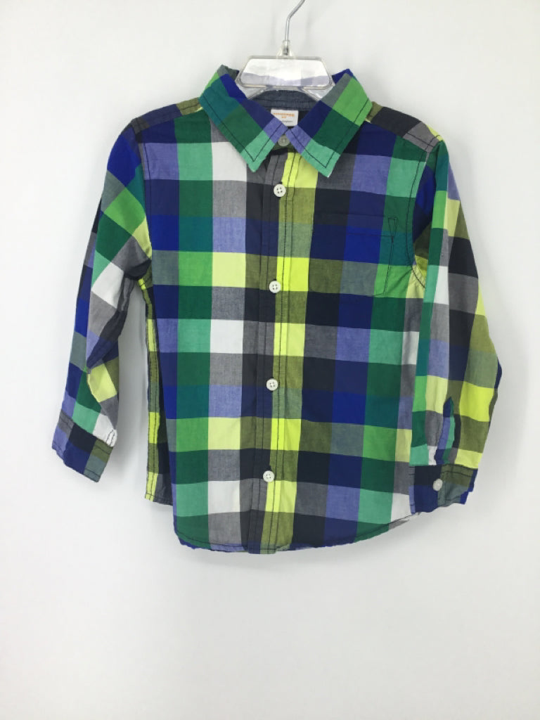 Gymboree Child Size 3 Multi-Color Checkered Shirt - boys