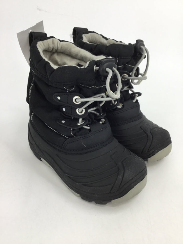 brandless Child Size 9 Toddler Black Rain/Snow Boots