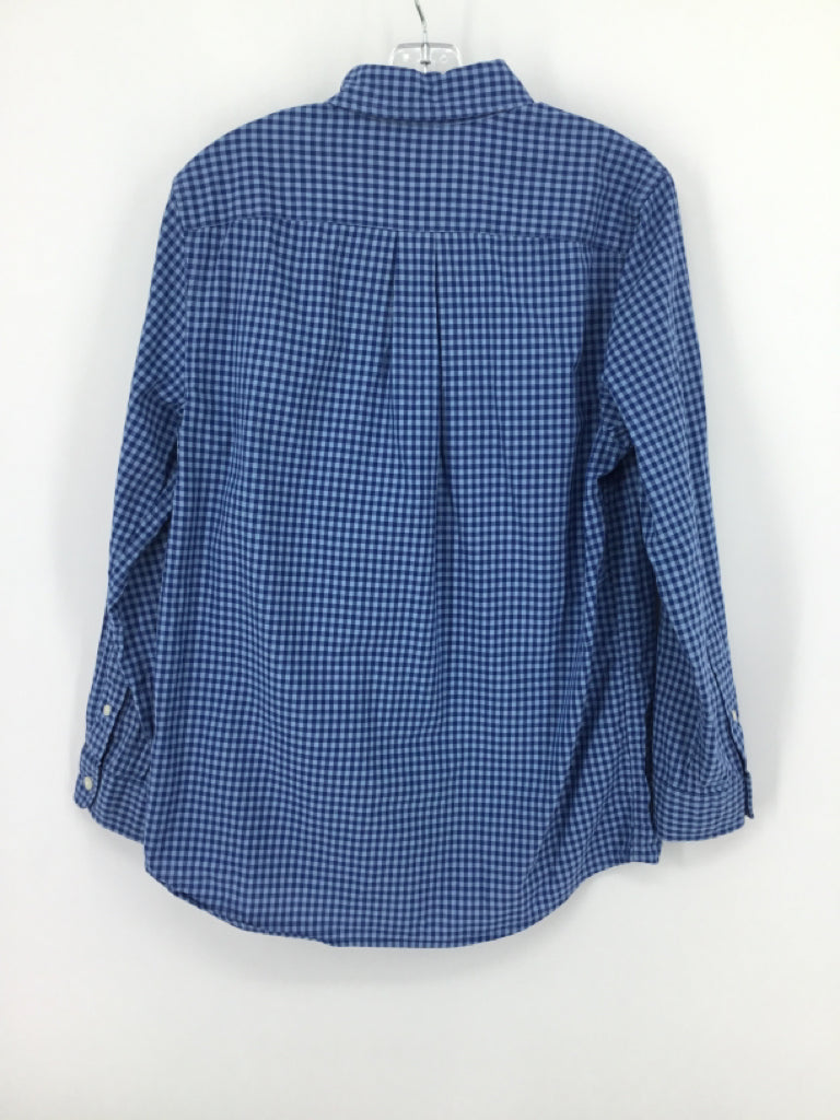 vineyard vines Child Size 12 Blue Gingham Shirt - boys