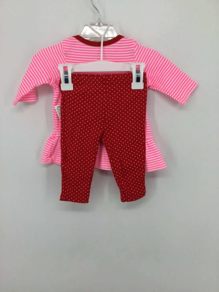 Just One You Made by Carters Child Size 3 Months Pink Valentine's Day Outfit