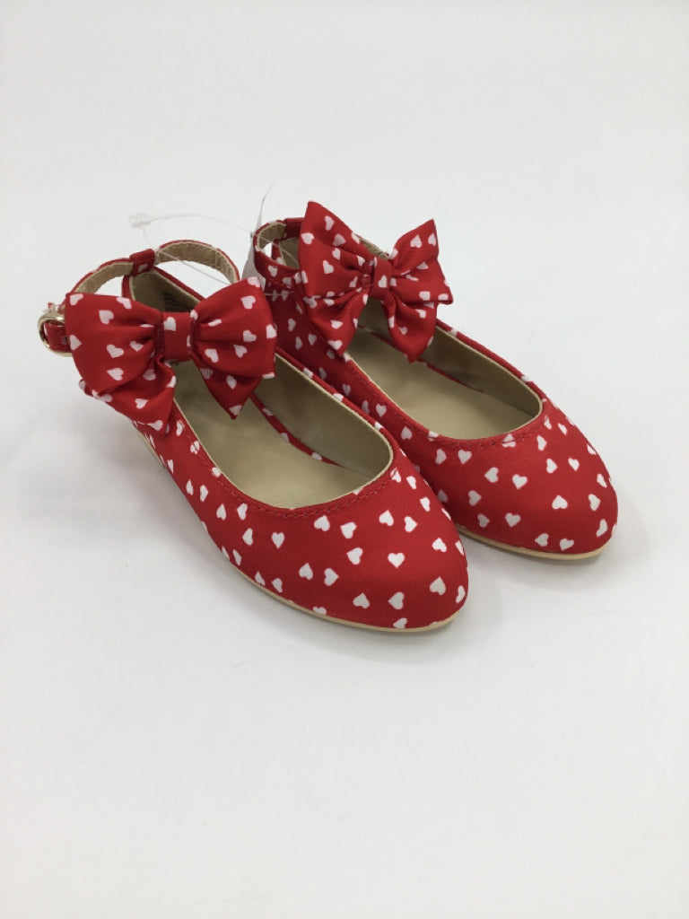 Janie and Jack Child Size 7 Toddler Red Dress Shoes